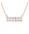 Gloriously Crystal Silver Necklaces SPE-3683